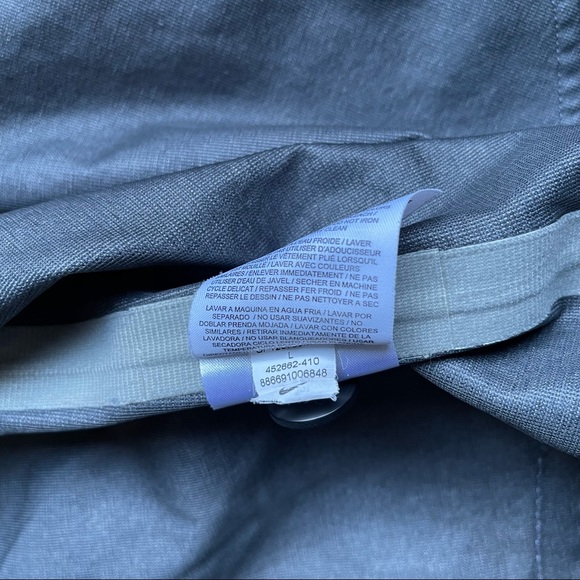 Nike Women’s NSW 3L Chambray Jacket Sz L In Midnight Navy/Reflective Silver - Picture 9 of 13